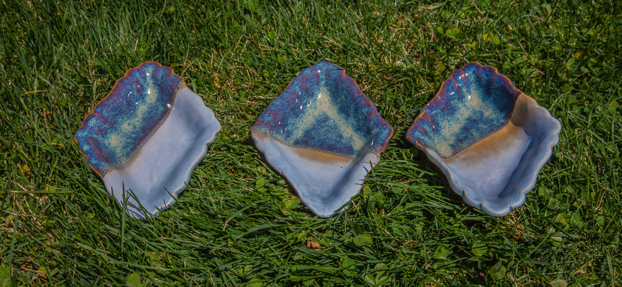 Ceramic Two Tone Diamond Platters © Karla Hovde 2015